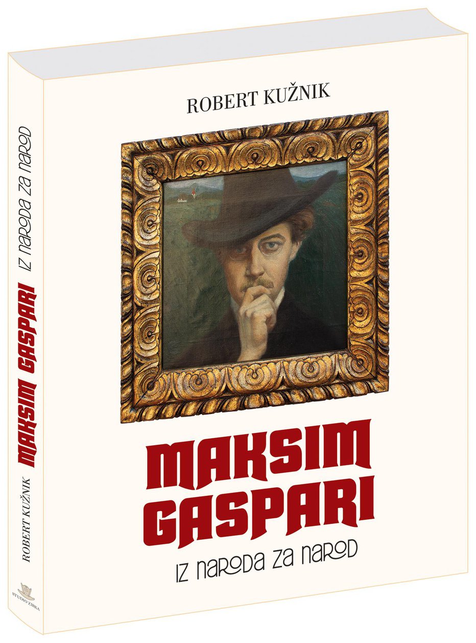 Fotografija: Naslovnica monografije o Maksimu Gaspariju. Foto: Robert Kužnik
