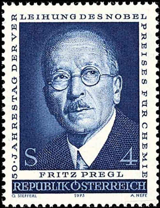 Ob 50. obletnici prejema Nobelove nagrade je avstrijska pošta 12. decembra 1973 izdala jubilejno znamko. Foto: Pošta Avstrije
