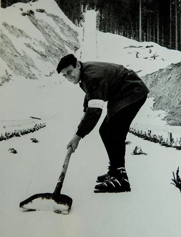 Albin Bine Rogelj, smučarski skoki. Šef zaletišča v Planici leta 1979. FOTO: Osebni arhiv
