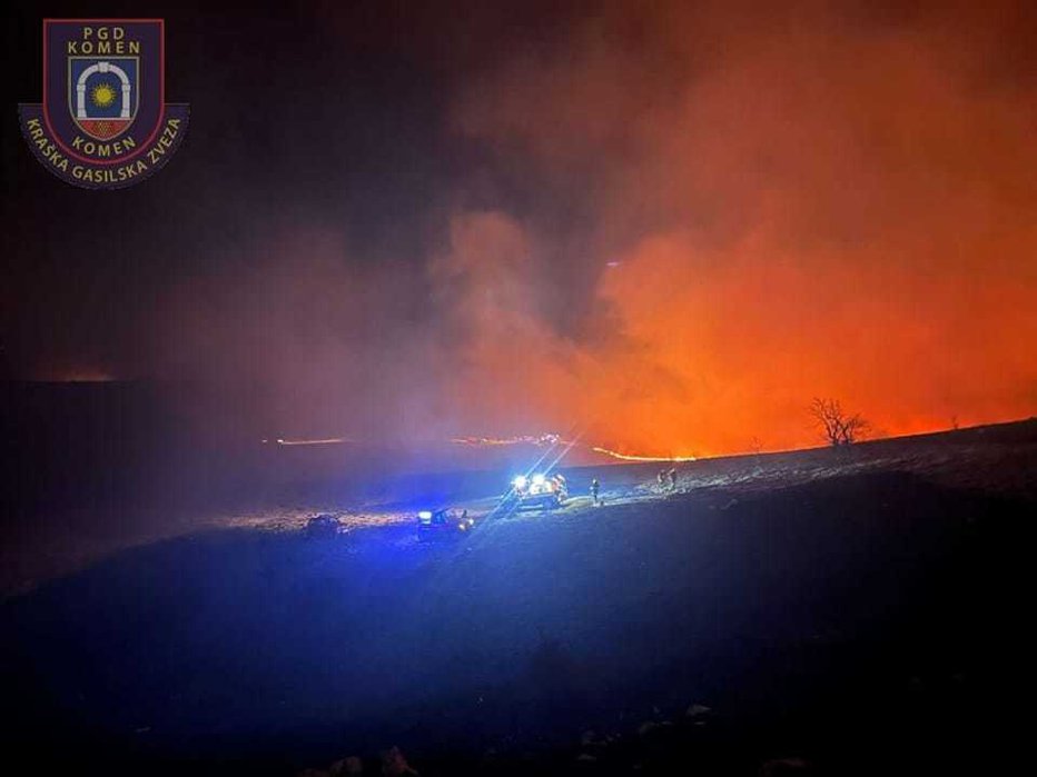 Fotografija: Na kraju požara. FOTO: PGD Komen
