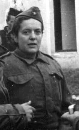 Herta Haas v Jajcu leta 1943. FOTO: Wikipedija
