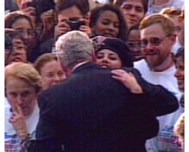Bill Clinton in Monica Lewinsky. FOTO: Reuters
