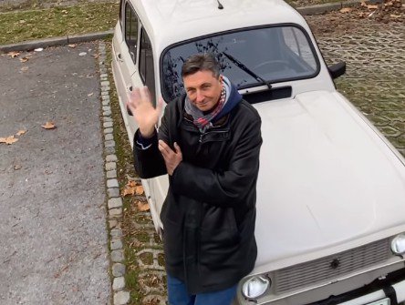 Fotografija: Borut Pahor se poslavlja od starodobnika. FOTO: Instagram
