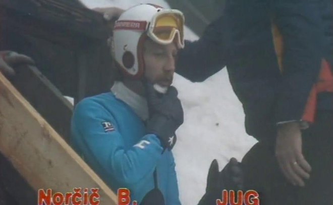 Bogdan Norčič je leta 1977 pri rekordnih 181 metrih podrsal in se kljub temu vpisal med legende.
