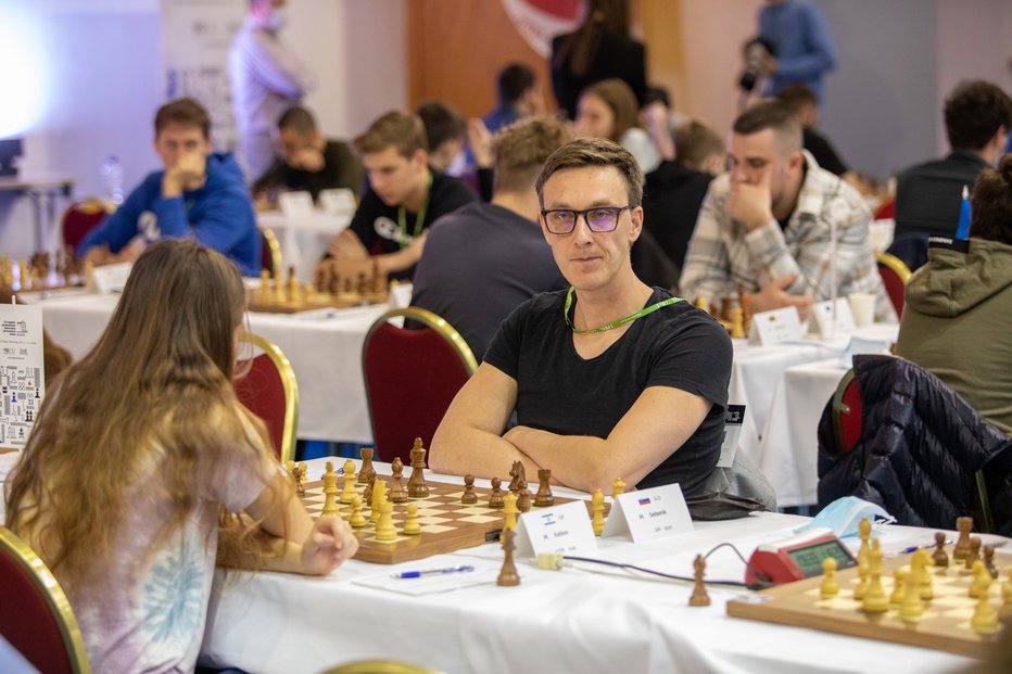 Fotografija: Matej Šebenik turnirja ni začel po pričakovanjih.
FOTO: Voranc Vogel
