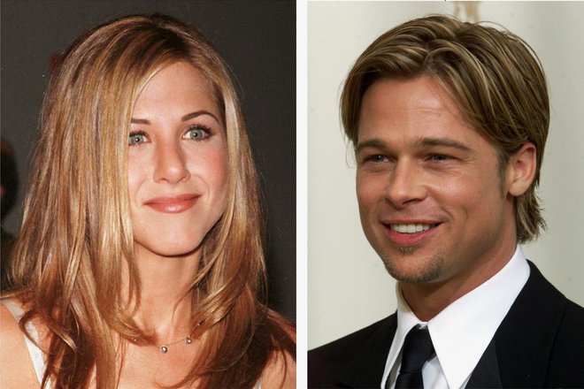 Jennifer Aniston in Brad Pitt. FOTO: Reuters