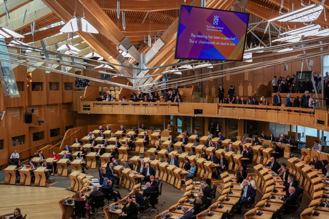 Novi škotski premier je že prisegel pred pokrajinskim parlamentom. FOTO: Russell Cheyne/Reuters