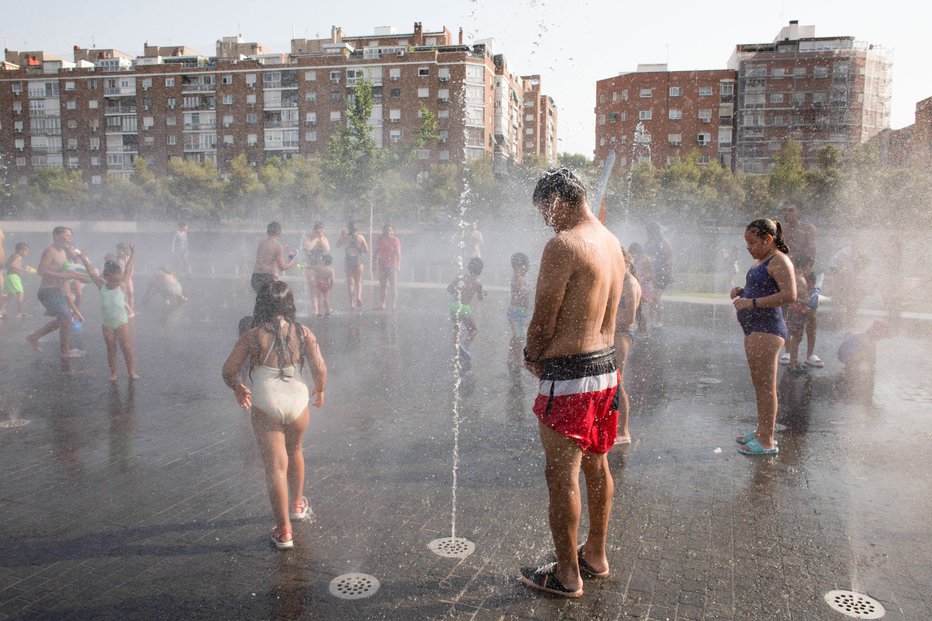 Fotografija: Španijo je zajel ekstremni vročinski val. FOTO: Sopa Images, Luis Soto