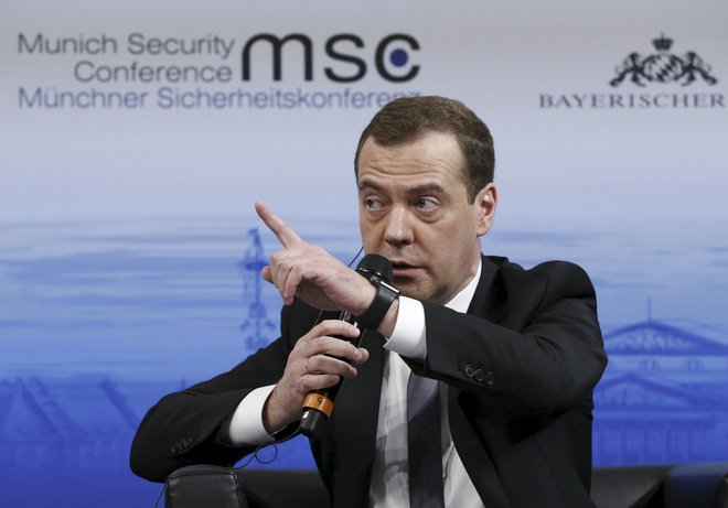 Nekdanji ruski predsednik Dmitrij Medvedjev, podpredsednik ruskega sveta za nacionalno varnost. FOTO: Sputnik Reuters Pictures
