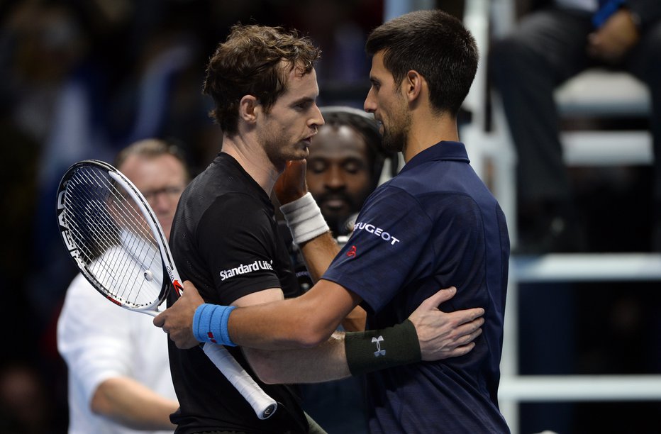 Fotografija: Andy Murray in Novak Djoković. FOTO: Reuters Staff Reuters Pictures