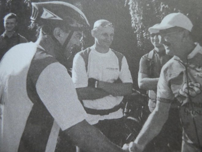 Franc Škerlj je še Janeza Janšo spravil na kolo. FOTO: Čez Vršič na olimp 