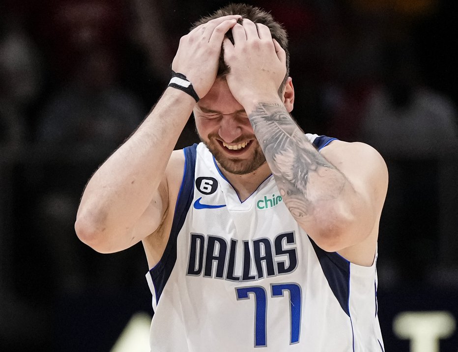 Fotografija: Luka Dončić si razbija glavo, kako naprej. FOTO: Dale Zanine/USA Today Sports
