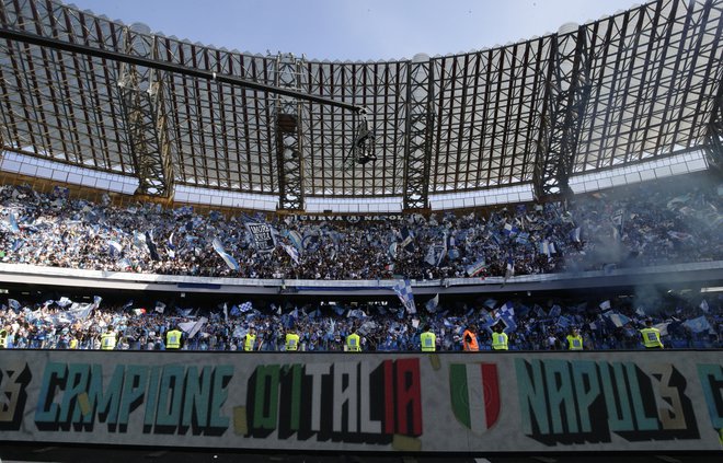 Napoli bo po dolgih letih spet prvak v Italiji. FOTO: Ciro De Luca Reuters