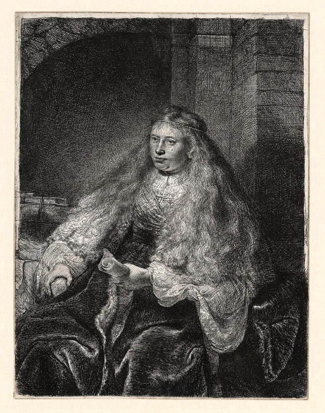 Ester pred obiskom Ahasvera, 1635