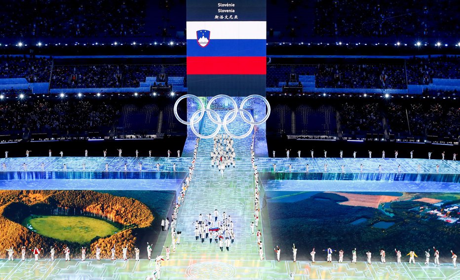 Fotografija: Otvoritvena slovesnost olimpijskih iger v Pekingu. FOTO: Matej Družnik 