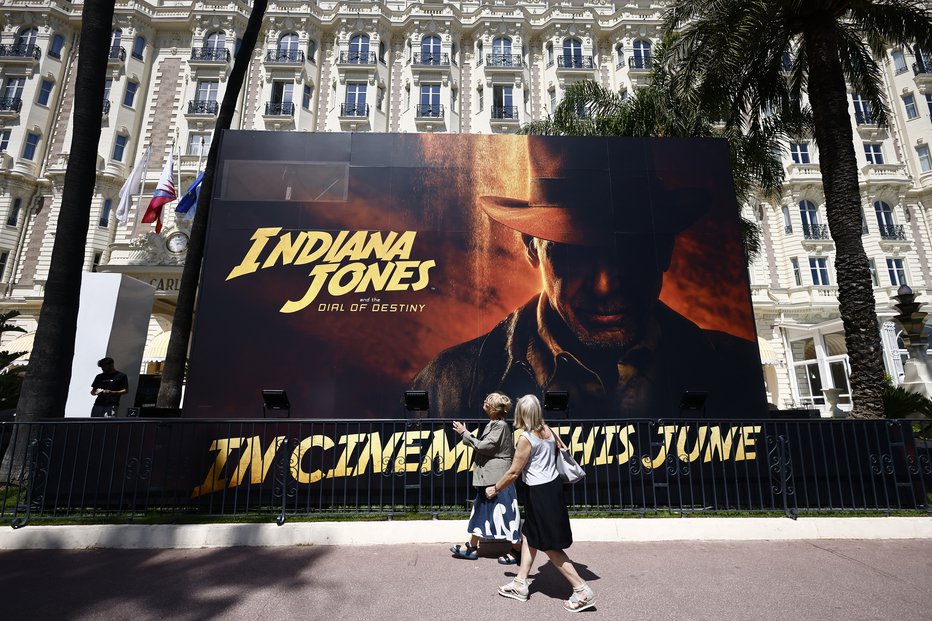 Fotografija: Na 76. canskem filmskem festivalu bo premiero doživel najnovejši film o Indiani Jonesu. FOTO: Yara Nardi/ Reuters