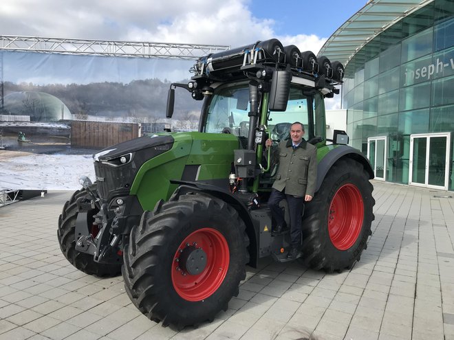 Fendtov traktor na vodik je bil prvič predstavljen konec februarja letos. FOTO: Fendt