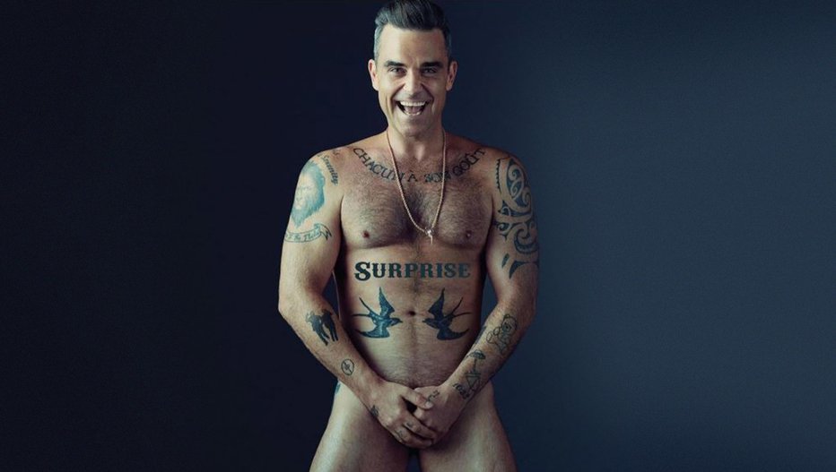 Fotografija: Robbie Williams - britanski glasbenik. FOTO: Promocijsko gradivo