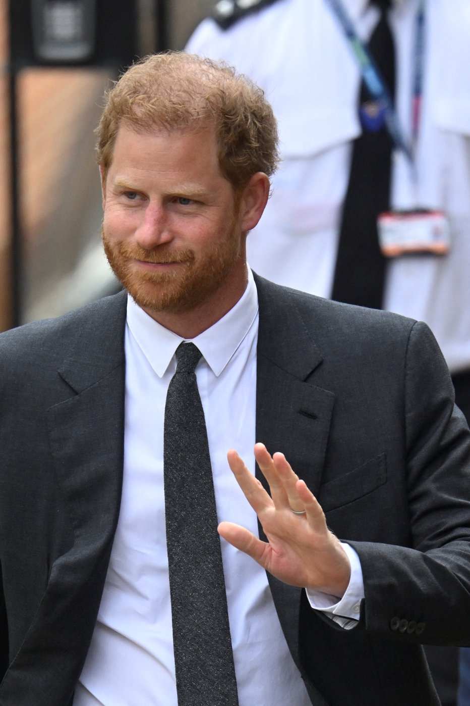 Fotografija: Princa Harryja na tokratno obravnavo ni bilo. FOTO: Toby Melville/Reuters