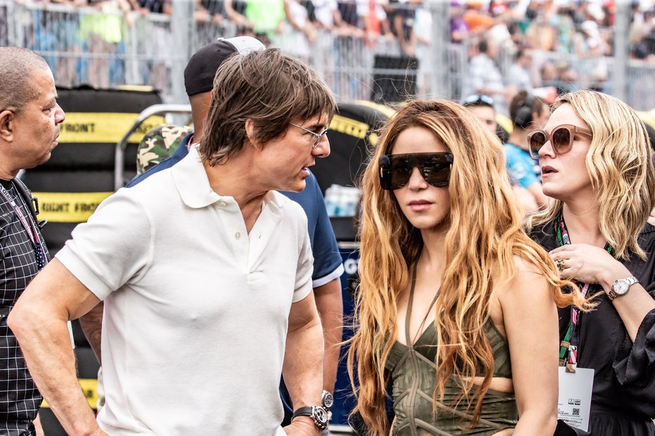 Fotografija: V Miamiju si je ogledala grand prixa in se družila s Tomom Cruisom.