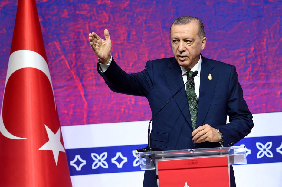 Fotografija: Aktualni predsednik Recep Tayyip Erdogan. FOTO: G20 Media Center Via Reuters