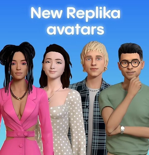 Aplikacija Replica ponuja avatarje za različne okuse.