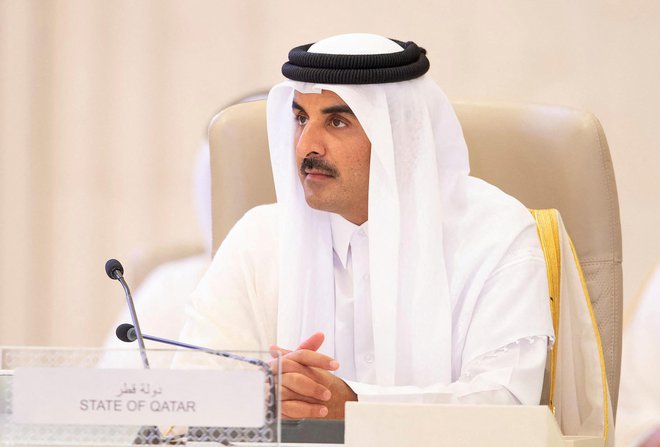 Katarski emir Tamim bin Hamad Al Thani. FOTO: Saudi Royal Court, Reuters
