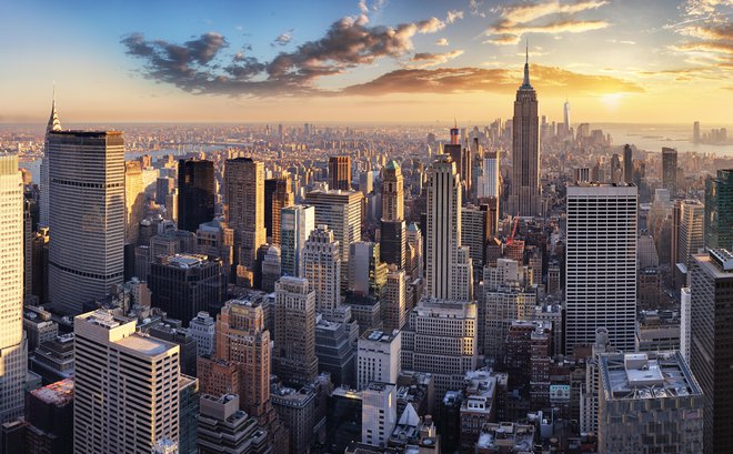 New York sestavlja okoli milijon stavb, ki tehtajo več kot 762 milijard ton. FOTO: Getty Images/iStockphoto