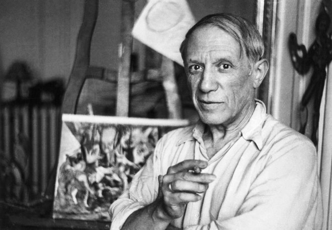 Pablo Picasso je bil po slikarkinih besedah inteligenten in zapeljiv, a tudi zelo krut. FOTO: Bettmann Bettmann Archive/Wikipedia