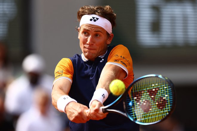 Casper Ruud ima šele 24 let, a je že v vrhu svetovnega tenisa. FOTO: Lisi Niesner Reuters