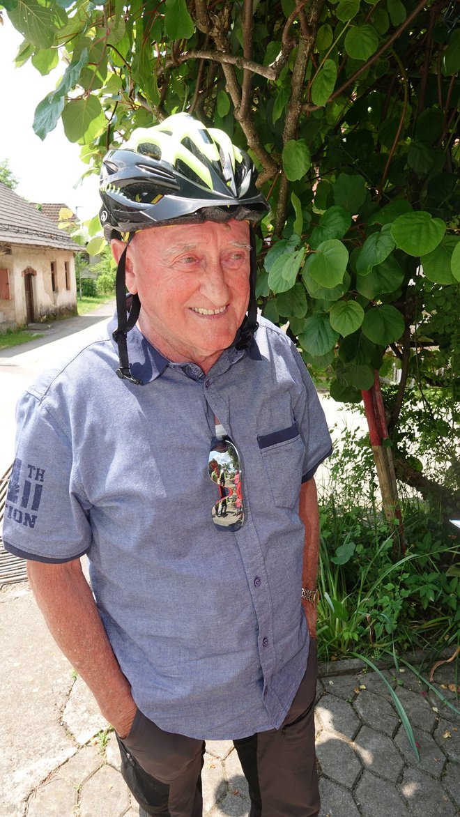 Starosta 26. kolesarjenja Franc Gliha iz Ivančne Gorice