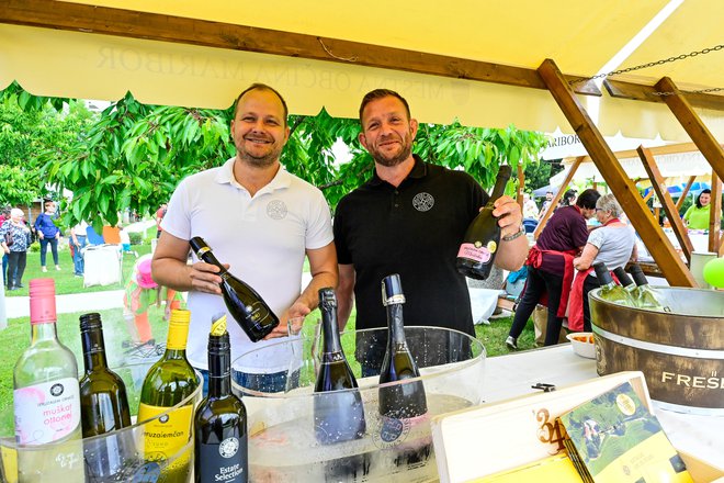 Gregor Tašner in Igor Domadenik iz vinske kleti Puklavec sta redna degustatorja na odprtih dnevih doma.