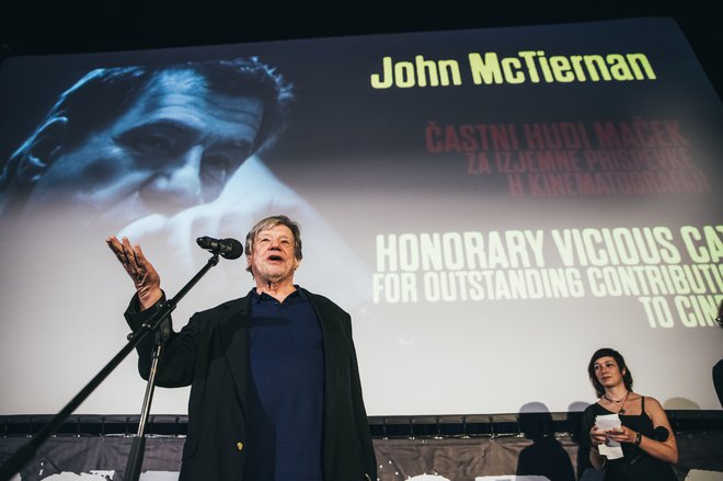 Predsednik žirije in častni gost je bil legendarni režiser John McTiernan. FOTO: Špela Jambriško/Grossmannov Festival​