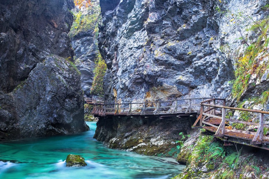 Fotografija: Soteska Vintgar je druga najbolj obiskana naravna znamenitost v Sloveniji. FOTO: TD Gorje