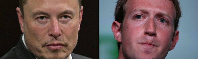 Elon Musk in Mark Zuckerberg sta postala neposredna tekmeca. FOTO: Alain Jocard/AFP