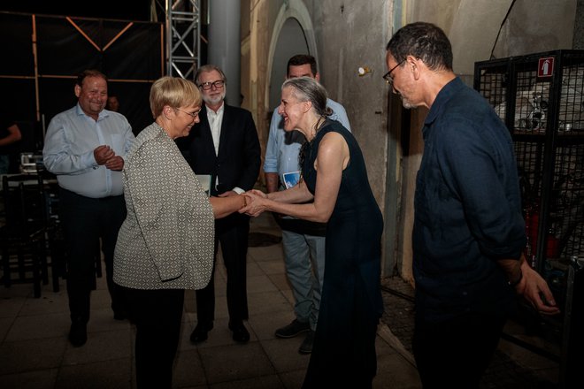 Priznani umetnici Marii Pagés je čestitala tudi predsednica države Nataša Pirc Musar. FOTO: mediaspeed.net