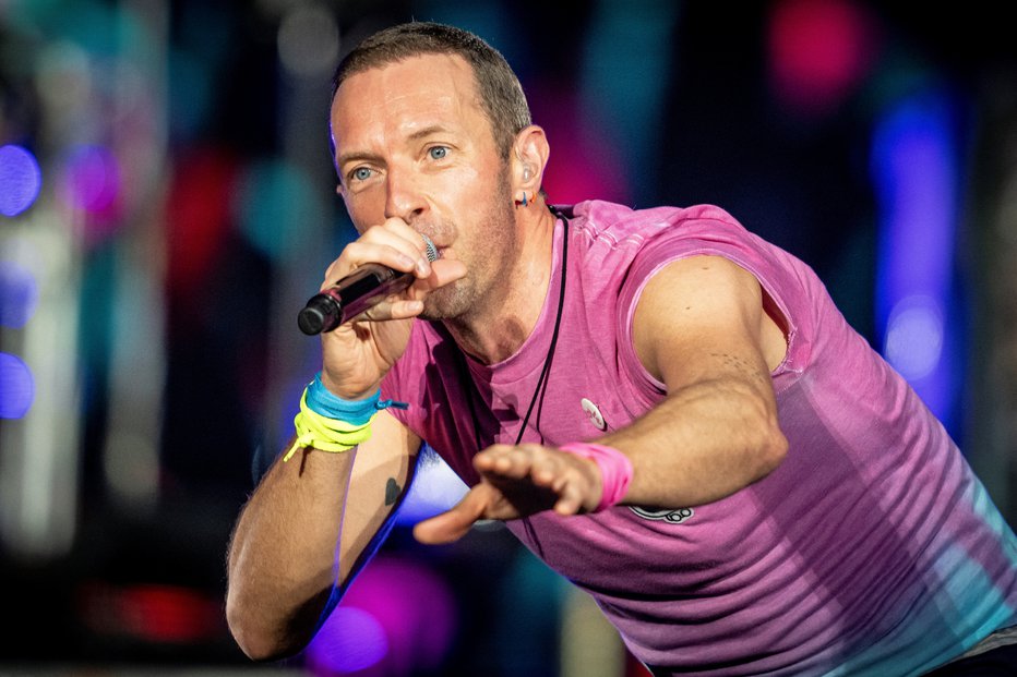 Fotografija: Chris Martin iz skupine Coldplay. FOTO: Ritzau Scanpix Via Reuters