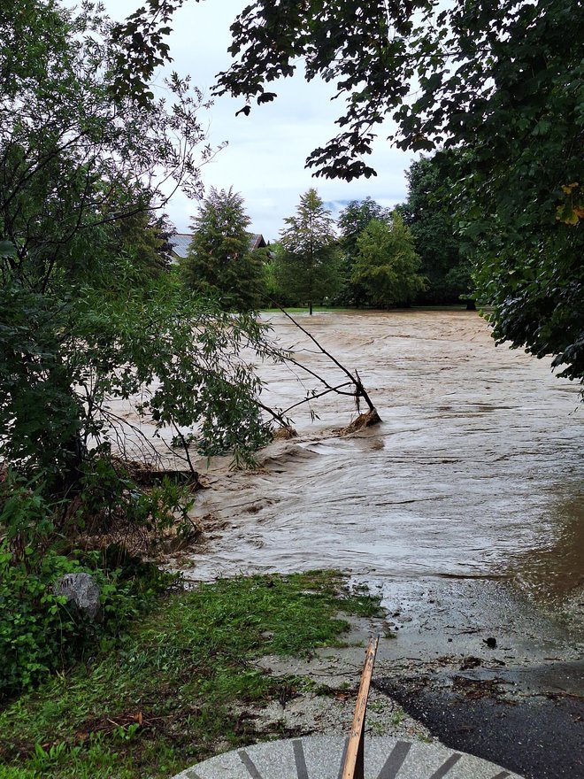 Poplave v Domžalah FOTO: Bralec Zoran