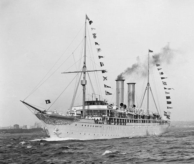 Prva namensko zgrajena luksuzna križarka je bila nemška Prinzessin Victoria Luise. FOTO: Detroit Publishing Company/Wikimedia Commons public domain