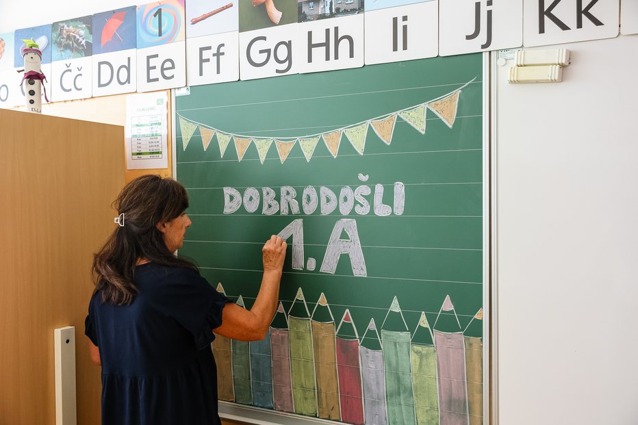 Fotografija: Priprave na prvi šolski dan – OŠ Koseze, 30. 8. 2022 FOTO: Črt Piksi