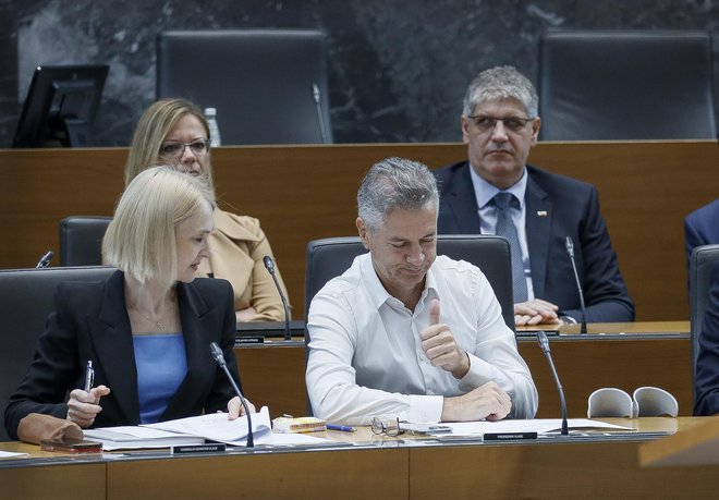 Robert Golob v parlamentu FOTO: Jože Suhadolnik, Delo