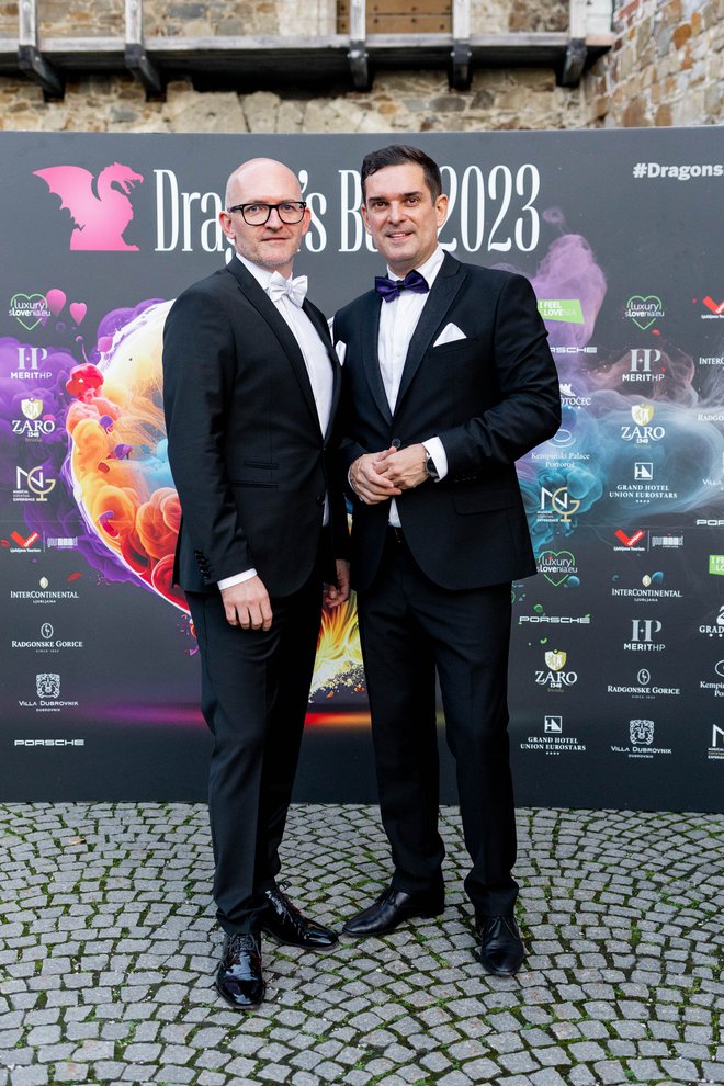 Organizatorja izjemnega večera Mattej Valenčič in Matej Knific, solastnika turistične agencije Luxury Slovenija
