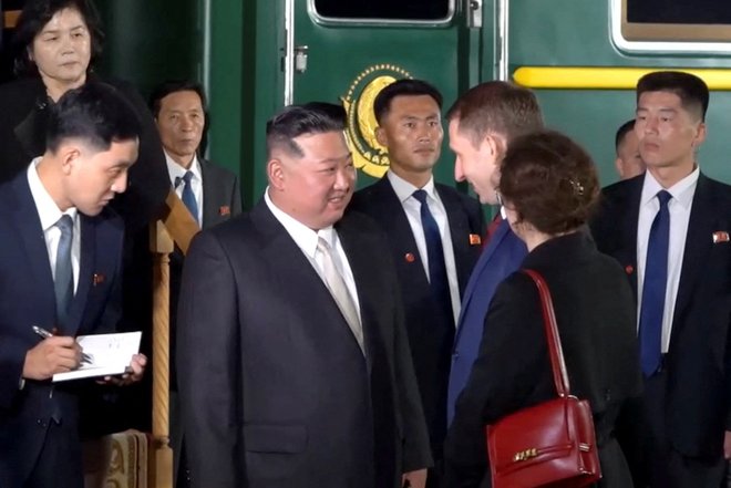 Vlak Kim Džong Una. FOTO: Oleg Kozhemyako, Telegram Channel, Reuters