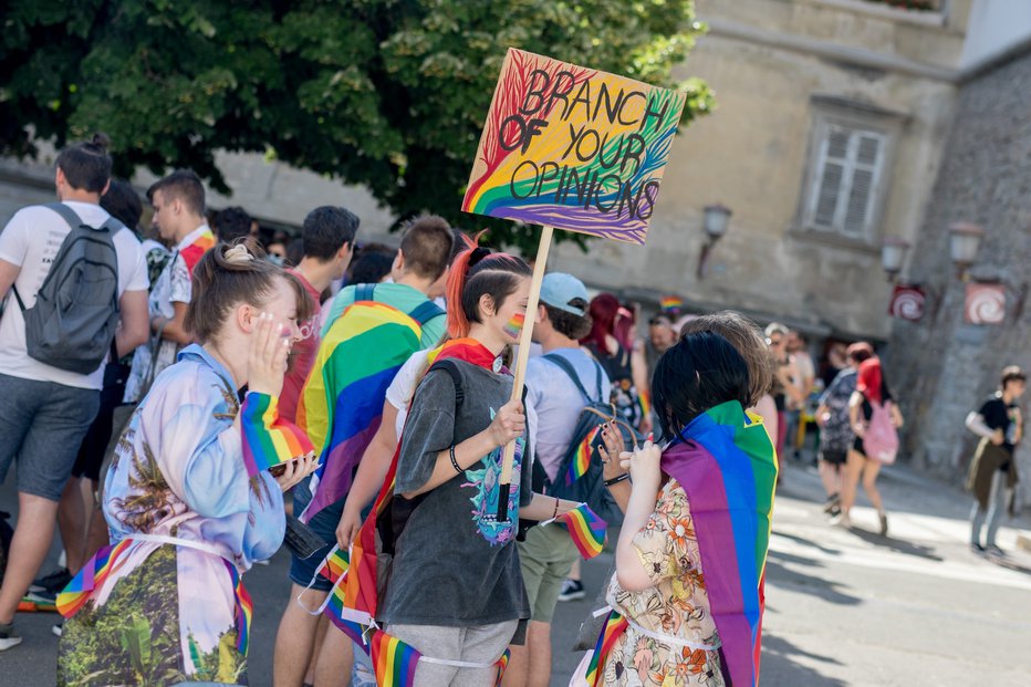 Fotografija: Parada ponosa v Mariboru. FOTO: Mladinski Kulturni Center Maribor