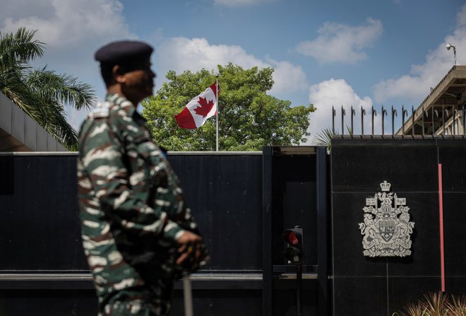 Indija je iz New Delhija izgnala kanadskega diplomata. FOTO: Adnan Abidi/Reuters