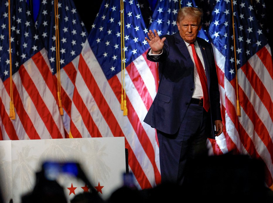 Fotografija: Še vedno je vodilni republikanski predsedniški kandidat. FOTO: Marco Bello/Reuters