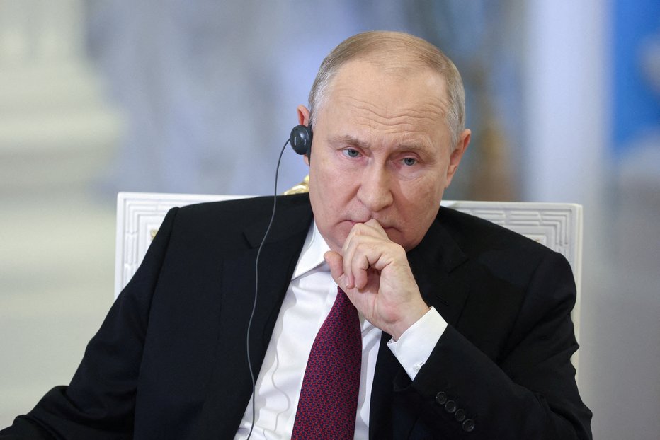 Fotografija: Vladimir Putin trenutno nadzoruje približno 17,5 odstotka mednarodno priznanega ozemlja Ukrajine. FOTO: Sputnik Via Reuters