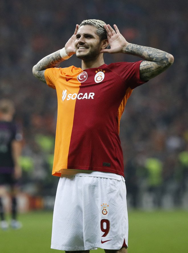 Mauro Icardi je glavni zvezdnik Galatasaraya. FOTO: Dilara Senkaya/Reuters