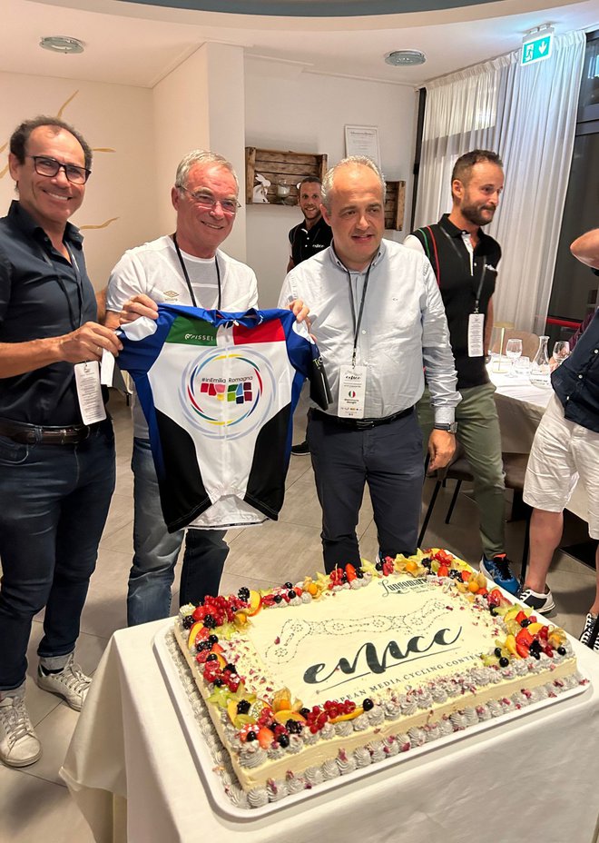Na otvoritvi EMCC 2023, je bil tudi Davide Cassani, bivši vrhunski kolesar, bivši selektor članske italijanske reprezentance ... FOTO: Miroslav Cvjetičanin