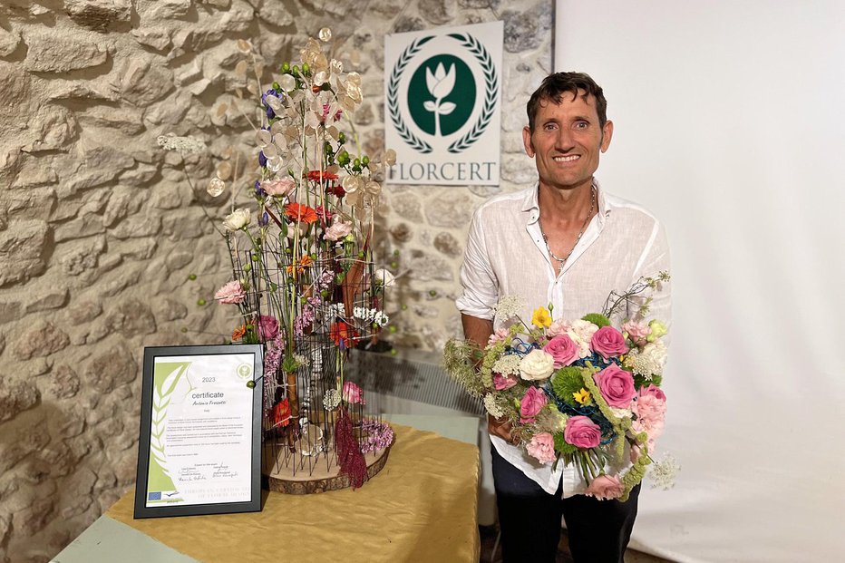 Fotografija: Glavni cvetličar v vatikanski vrtnariji Antonio Frezzotti FOTO: osebni arhiv